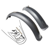 Maxbell Bike Mudguard Front Rear Set Parts Equipment for Mountain Bike beach bikes Gray