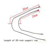 Maxbell Bike Mudguard Front Rear Set Components for Mountain Bike Traveling Outdoor Black