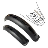 Maxbell Bike Mudguard Front Rear Set Components for Mountain Bike Traveling Outdoor Black