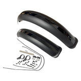 Maxbell Bike Mudguard Front Rear Set Components for Mountain Bike Traveling Outdoor Black