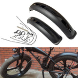 Maxbell Bike Mudguard Front Rear Set Components for Mountain Bike Traveling Outdoor Black