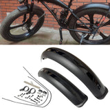 Maxbell Bike Mudguard Front Rear Set Components for Mountain Bike Traveling Outdoor Black