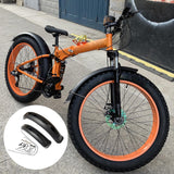 Maxbell Bike Mudguard Front Rear Set Components for Mountain Bike Traveling Outdoor Black