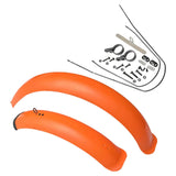 Maxbell Bike Mudguard Front Rear Set Components for Mountain Bike Traveling Outdoor Orange
