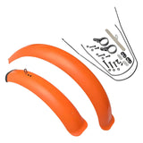 Maxbell Bike Mudguard Front Rear Set Components for Mountain Bike Traveling Outdoor Orange
