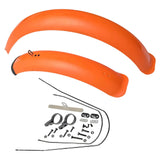 Maxbell Bike Mudguard Front Rear Set Components for Mountain Bike Traveling Outdoor Orange