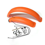 Maxbell Bike Mudguard Front Rear Set Components for Mountain Bike Traveling Outdoor Orange
