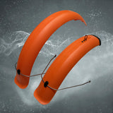Maxbell Bike Mudguard Front Rear Set Components for Mountain Bike Traveling Outdoor Orange