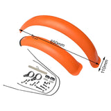 Maxbell Bike Mudguard Front Rear Set Components for Mountain Bike Traveling Outdoor Orange