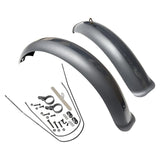Maxbell Bike Mudguard Front Rear Set Components for Mountain Bike Traveling Outdoor Gray