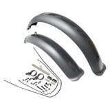 Maxbell Bike Mudguard Front Rear Set Components for Mountain Bike Traveling Outdoor Gray