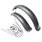 Maxbell Bike Mudguard Front Rear Set Components for Mountain Bike Traveling Outdoor Gray