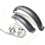 Maxbell Bike Mudguard Front Rear Set Components for Mountain Bike Traveling Outdoor Gray