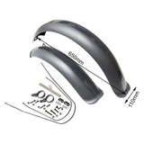 Maxbell Bike Mudguard Front Rear Set Components for Mountain Bike Traveling Outdoor Gray
