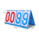 Maxbell Portable Table Top Scoreboard Folding Premium for Football Basketball Soccer