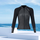 Maxbell 2mm Neoprene Wetsuit Top Diving Suit Wetsuits Jacket for Canoeing Snorkeling Women XL