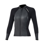 Maxbell 2mm Neoprene Wetsuit Top Diving Suit Wetsuits Jacket for Canoeing Snorkeling Women 2XL