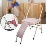 Maxbell Yoga Auxiliary Chair Flexibility Strength Training for Beginners Accessories Linen Back Support