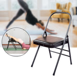 Maxbell Yoga Auxiliary Chair Flexibility Strength Training for Beginners Accessories PU Backless