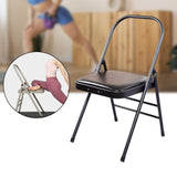 Maxbell Yoga Auxiliary Chair Flexibility Strength Training for Beginners Accessories PU Backless