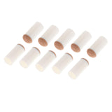 Maxbell 10 Pieces Universal Pool Cue Tips Billiard Cue Head Pool Cue Stick Ferrules 13mm Brown