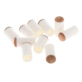 Maxbell 10 Pieces Universal Pool Cue Tips Billiard Cue Head Pool Cue Stick Ferrules 13mm Brown