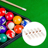 Maxbell 10 Pieces Universal Pool Cue Tips Billiard Cue Head Pool Cue Stick Ferrules 13mm Brown