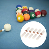 Maxbell 10 Pieces Universal Pool Cue Tips Billiard Cue Head Pool Cue Stick Ferrules 13mm Brown