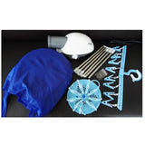 Maxbell Folding Electric Clothes Dryer Mini Wardrobe Drying Rack for RV Travel Blue