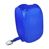 Maxbell Folding Electric Clothes Dryer Mini Wardrobe Drying Rack for RV Travel Blue