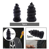 Maxbell 5 Pieces Vacuum Tire Repair Rubber Nail Flexible for Tire Puncture Truck Small
