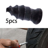 Maxbell 5 Pieces Vacuum Tire Repair Rubber Nail Flexible for Tire Puncture Truck Small