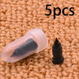 Maxbell 5 Pieces Vacuum Tire Repair Rubber Nail Flexible for Tire Puncture Truck Small