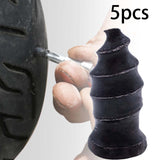 Maxbell 5 Pieces Vacuum Tire Repair Rubber Nail Flexible for Tire Puncture Truck Small