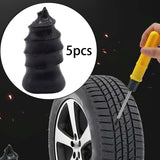 Maxbell 5 Pieces Vacuum Tire Repair Rubber Nail Flexible for Tire Puncture Truck Large