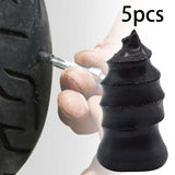 Maxbell 5 Pieces Vacuum Tire Repair Rubber Nail Flexible for Tire Puncture Truck Large