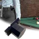 Maxbell Pool Cue Chalk Holder with Belt Clip Organizer Carrier Case Metal Black