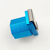 Maxbell Pool Cue Chalk Holder with Belt Clip Organizer Carrier Case Metal Blue