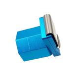 Maxbell Pool Cue Chalk Holder with Belt Clip Organizer Carrier Case Metal Blue