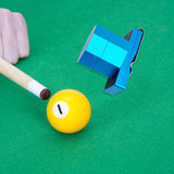 Maxbell Pool Cue Chalk Holder with Belt Clip Organizer Carrier Case Metal Blue