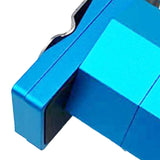 Maxbell Pool Cue Chalk Holder with Belt Clip Organizer Carrier Case Metal Blue