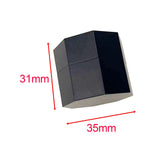 Maxbell Lightweight Pool Cue Chalk Holder Box Aluminum Alloy Cup Practical Tool Black