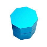Maxbell Lightweight Pool Cue Chalk Holder Box Aluminum Alloy Cup Practical Tool Blue