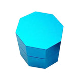 Maxbell Lightweight Pool Cue Chalk Holder Box Aluminum Alloy Cup Practical Tool Blue