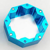 Maxbell Lightweight Pool Cue Chalk Holder Box Aluminum Alloy Cup Practical Tool Blue
