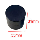 Maxbell Pool Cue Chalk Holder Organizer Round Shape Easy to Use Carrier Case Metal Black