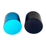 Maxbell Pool Cue Chalk Holder Organizer Round Shape Easy to Use Carrier Case Metal Black