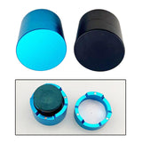 Maxbell Pool Cue Chalk Holder Organizer Round Shape Easy to Use Carrier Case Metal Black