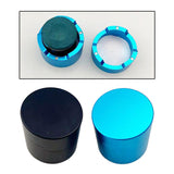 Maxbell Pool Cue Chalk Holder Organizer Round Shape Easy to Use Carrier Case Metal Black