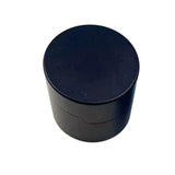Maxbell Pool Cue Chalk Holder Organizer Round Shape Easy to Use Carrier Case Metal Black